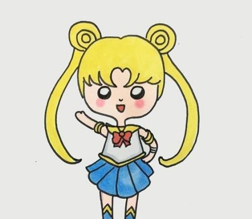 动画女孩月亮公主怎么画 月亮公主简笔画简单又漂亮