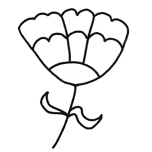 康乃馨简笔画儿童画图片大全 康乃馨简单简笔画