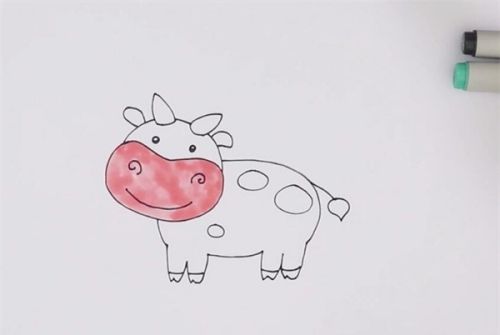 奶牛简笔画超详细画法简单图解 奶牛简笔画可爱漂亮