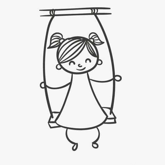 小女孩简笔画图片大全可爱 小女孩简笔画简单漂亮