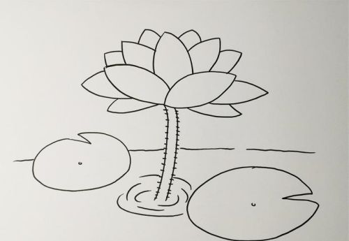 荷花简笔画怎么画 荷花简笔画简单又好看画法