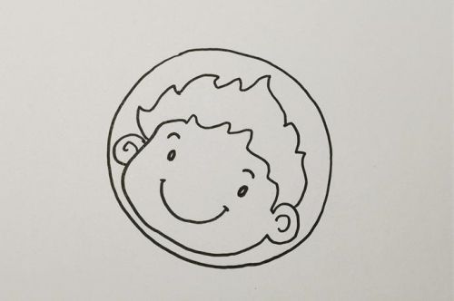 儿童宇航员简笔画步骤 涂色儿童宇航员简笔画怎么画