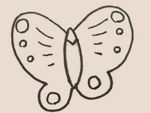 漂亮彩色蝴蝶风筝简笔画教程步骤 可爱蝴蝶风筝简笔画怎么画