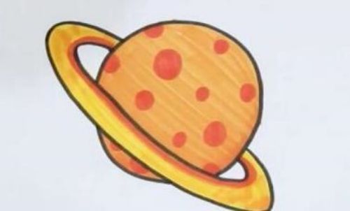 简单小星球简笔画怎么画 小星球简笔画儿童步骤教程