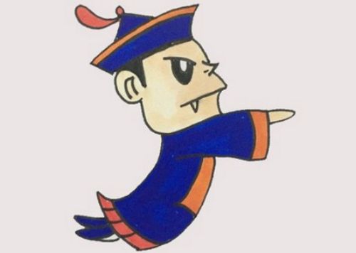 清朝僵尸简笔画绘画方法 恐怖q版僵尸简笔画怎么画