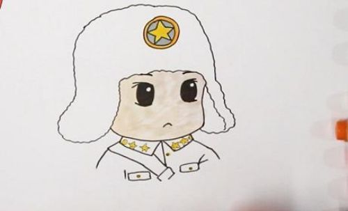 帅气雷锋简笔画 雷锋简笔画图片一步一步教