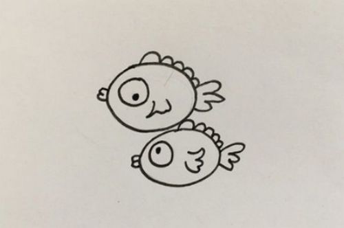 q版双鱼座简笔画怎么画 可爱卡通双鱼座简笔画绘画教学