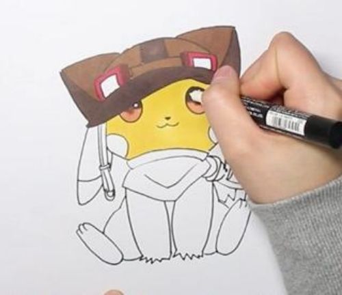 最萌皮卡丘简笔画怎么画 简单又可爱皮卡丘简笔画步骤教程