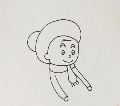 简单坐在凳子上的老人简笔画怎么画 好看坐在凳子上的老人简笔画教程
