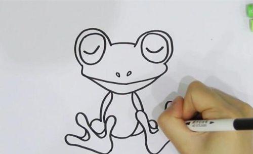 青蛙简笔画儿童画步骤 彩色简单青蛙简笔画怎么画