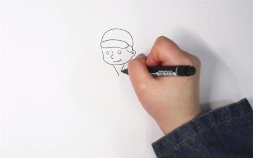 卡通环卫工人简笔画画法 彩色环卫工人简笔画怎么画
