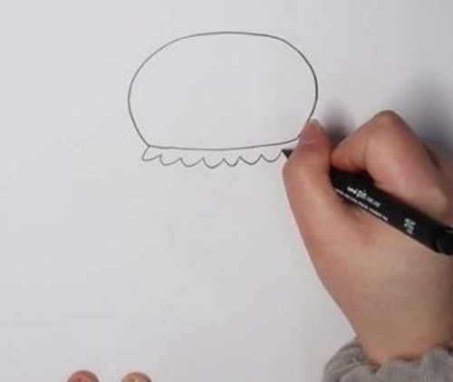 彩色卡通水母简笔画步骤 可爱水母简笔画怎么画