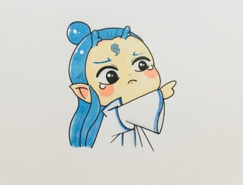 哪吒敖丙简笔画怎么画 敖丙简笔画一步一步教程