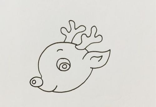 彩色可爱梅花鹿简笔画怎么画 带颜色梅花鹿简笔画绘画步骤