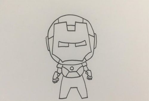 战甲钢铁侠简笔画怎么画 全身钢铁侠简笔画绘画方法