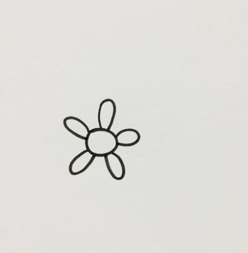 带颜色花简笔画怎么画 简单漂亮花简笔画步骤教程
