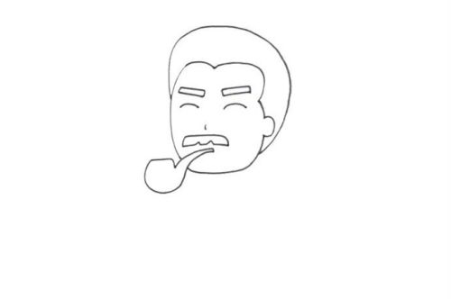 简单鲁迅简笔画怎么画 q版头像鲁迅简笔画教程