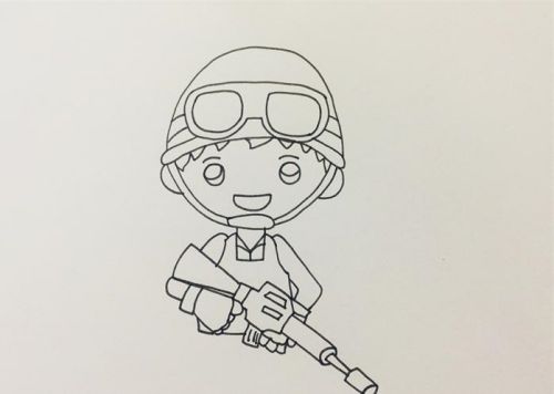 彩色解放军简笔画怎么画 卡通解放军简笔画彩色教程