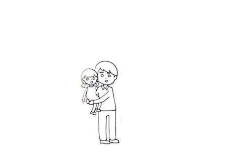 四口之家全家福简笔画怎么画 简单好看全家福简笔画画法