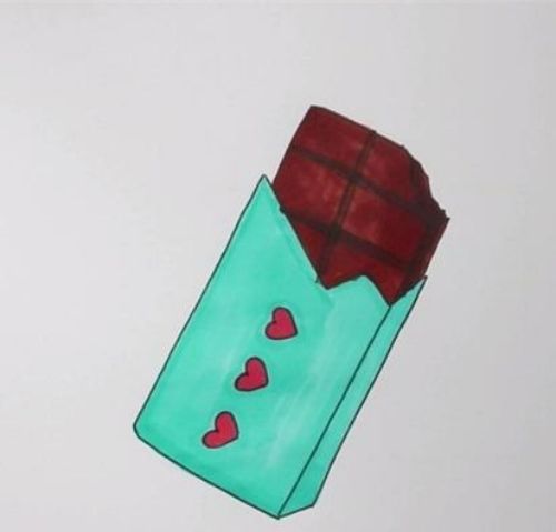 巧克力简笔画儿童画怎么画 巧克力简笔画带颜色画法教程-素描自学网 巧克力简笔画儿童画怎么画 巧克力简笔画带颜色画法教程