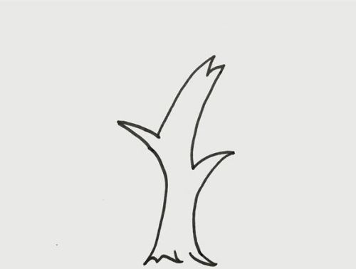 简单柳树简笔画怎么画 春天柳树简画笔教程步骤图