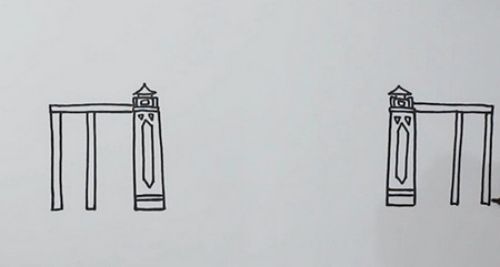 简单武汉长江大桥简笔画步骤图解 彩色武汉长江大桥简笔画怎么画
