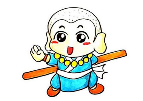 彩色小和尚简笔画怎么画 可爱卡通小和尚简笔画步骤教程