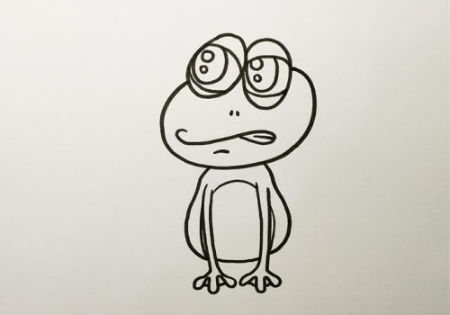 可爱青蛙简笔画简单画法 漂亮青蛙简笔画怎么画