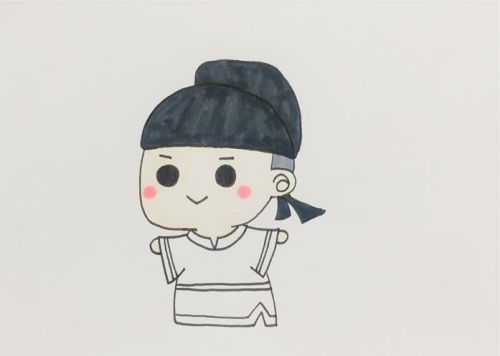卡通杜甫简笔画怎么画 彩色杜甫简笔画绘画过程