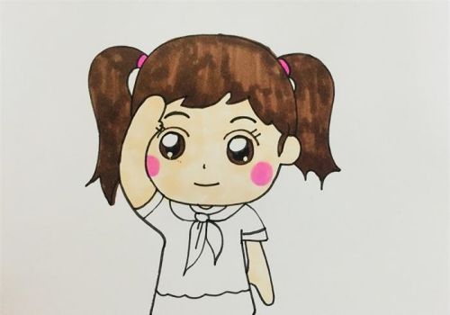 小朋友敬礼简笔画怎么画 儿童敬礼简笔画带颜色步骤图