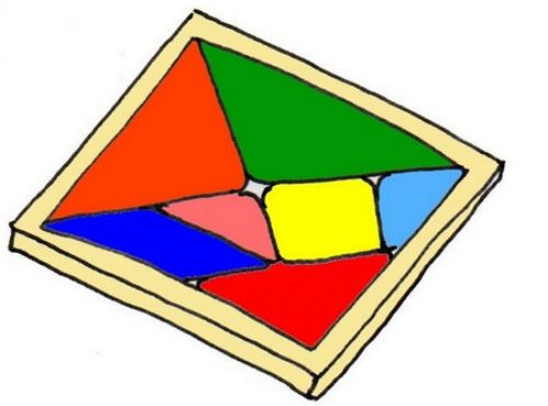 彩色七巧板简笔画教程图解 拼图七巧板简笔画怎么画