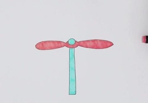 哆啦a梦的竹蜻蜓简笔画怎么画 带颜色竹蜻蜓简笔画教程