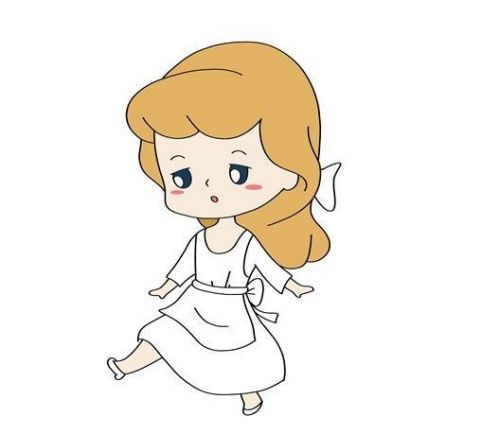 卡通可爱灰姑娘简笔画怎么画 灰姑娘简笔画图片一步一步教