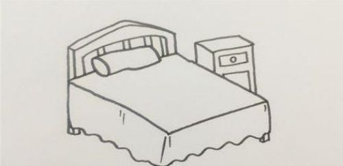 简单又漂亮卧室简笔画怎么画 立体彩色卧室简笔画画法