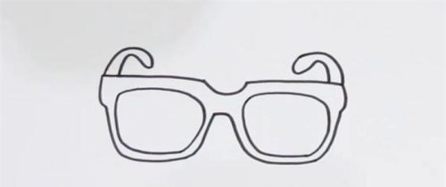 简单漂亮眼镜简笔画画法 可爱眼镜简笔画怎么画