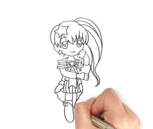 简单又漂亮巴拉小魔仙简笔画怎么画  彩色巴拉拉小魔仙简笔画画法