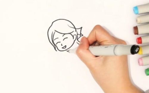 踢毽子简笔画儿童画教程 小女孩踢毽子简笔画怎么画