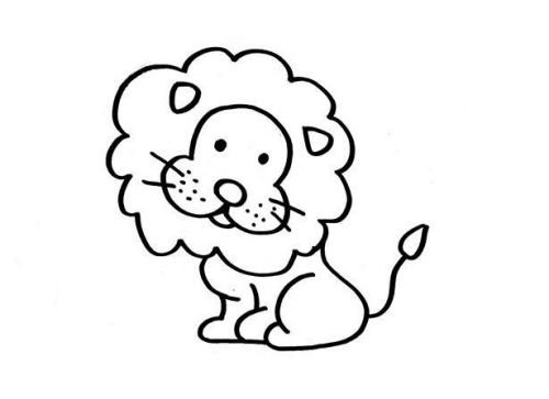 彩色狮子简笔画怎么画 凶猛霸气狮子简笔画涂色步骤教程