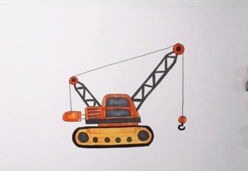 吊车的简笔画幼儿园画法讲解 吊车的简笔画儿童画怎么画