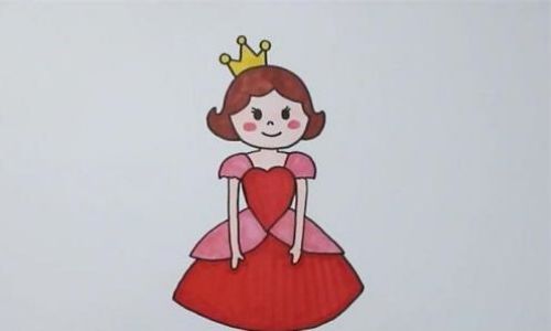 最美女王简笔画绘画步骤 卡通女王简笔画怎么画