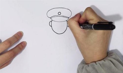 彩色保安简笔画步骤 可爱保安简笔画怎么画