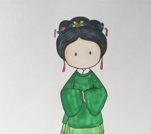 简单又漂亮古代美女简笔画步骤 古装古代美女简笔画怎么画