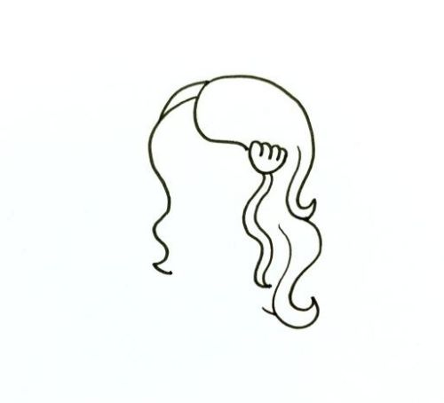 可爱公主美人鱼简笔画怎么画 简单漂亮美人鱼简笔画步骤教程