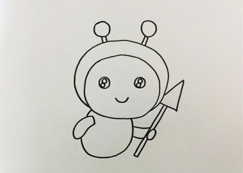 彩色小蜜蜂简笔画怎么画 卡通小蜜蜂简笔画绘画教程
