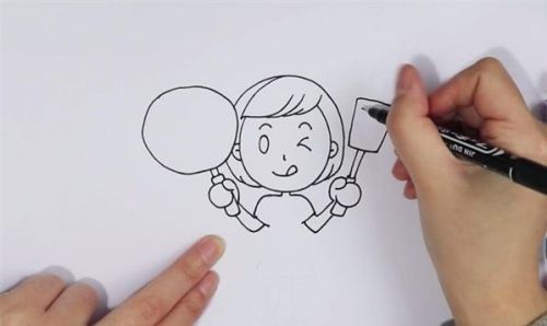 简单又漂亮短发妈妈简笔画怎么画 短发妈妈简笔画全身画步骤