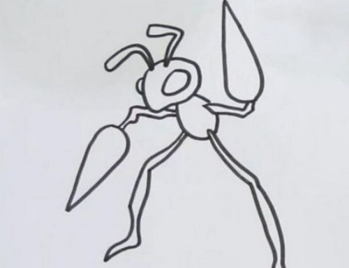 神奇宝贝大针蜂简笔画教程 彩色简单大针蜂简笔画怎么画