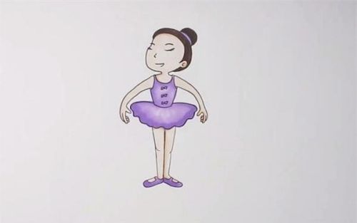 人物舞姿舞蹈家简笔画教程 彩色舞蹈家简笔画怎么画