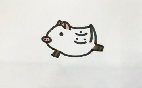 可爱小猪简笔画怎么画 简单呆萌小猪简笔画教程