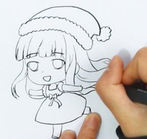 美少女简笔画简单又漂亮怎么画 带颜色美少女简笔画步骤