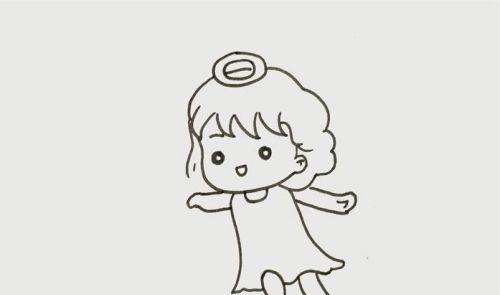 简单又漂亮天使简笔画怎么画  翅膀少女天使简笔画教程